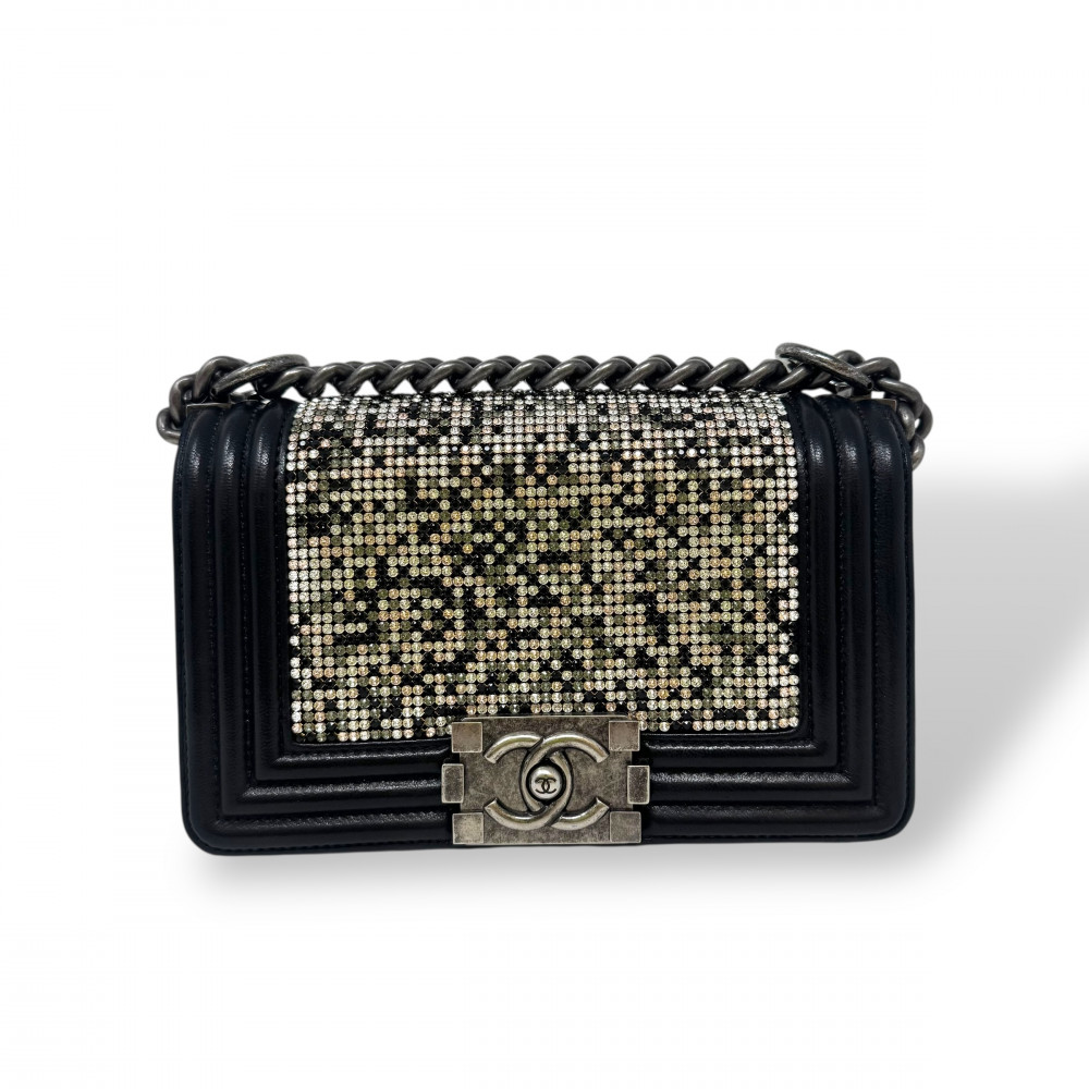 CHANEL BOY MINI SWAROSKI