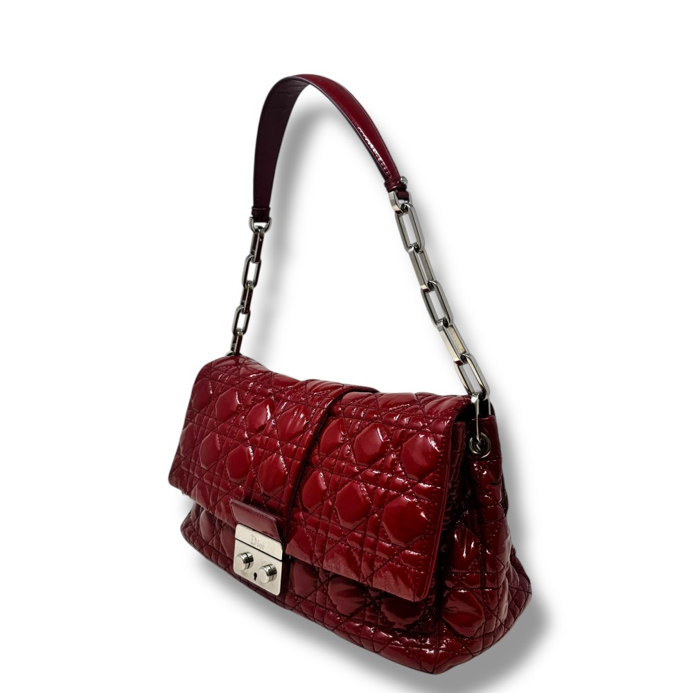 DIOR BORSA SHOULDER IN VERNICE