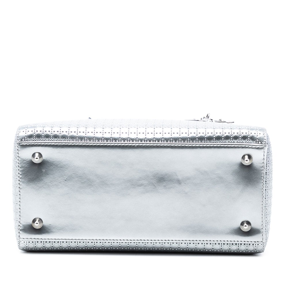 LADY DIOR Medium Metallic...